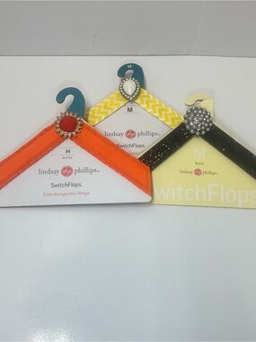 Lot of 3 Lindsay Phillips Switchflops Size Medium 7/8 Mona, Kayla, Gibson